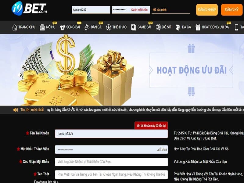 Lý do nên đăng ký i9bet vào tài khoản nhà cái i9bet